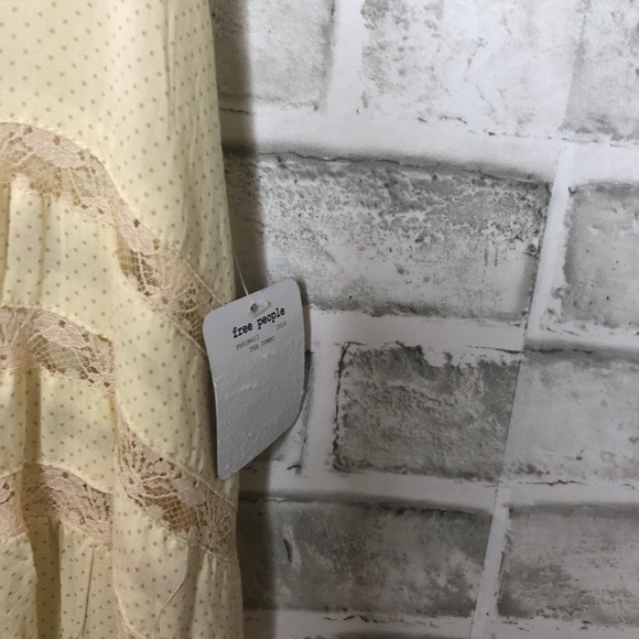 NWT • FREE PEOPLE • Cream Lace Trapeze Dress- M - Picture 4 of 8